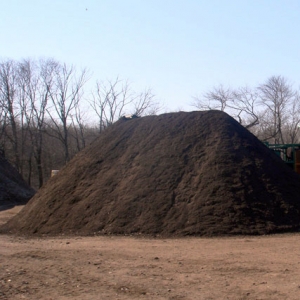Diversified Services large pile of screened loam for your garden and lawns